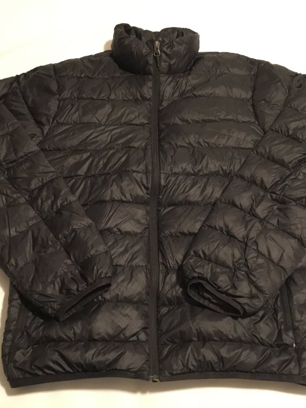 Eddie Bauer Jacket Women's Medium Black Full Zip Down Insulated Puffer